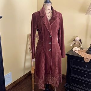 Women’s long dressy overlay jacket.